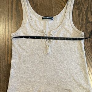 Brandy Melville Light Gray Ribbed Tank